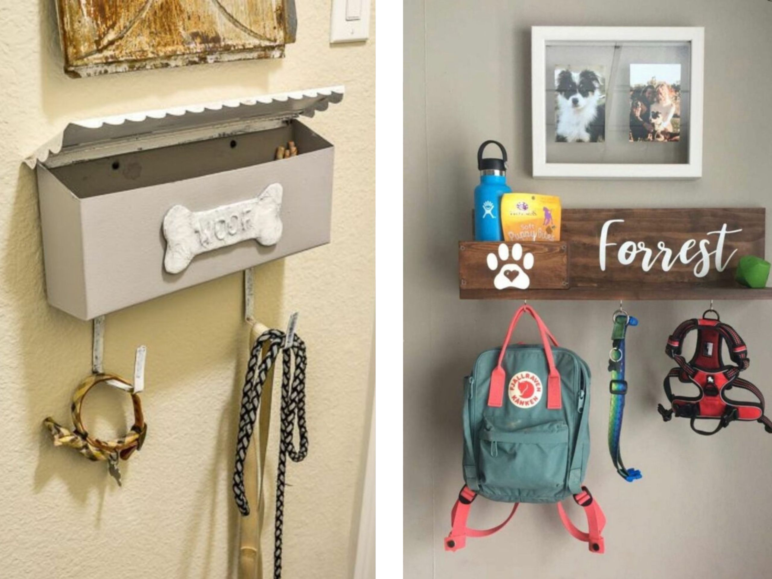 entryway design tip, dog walking station