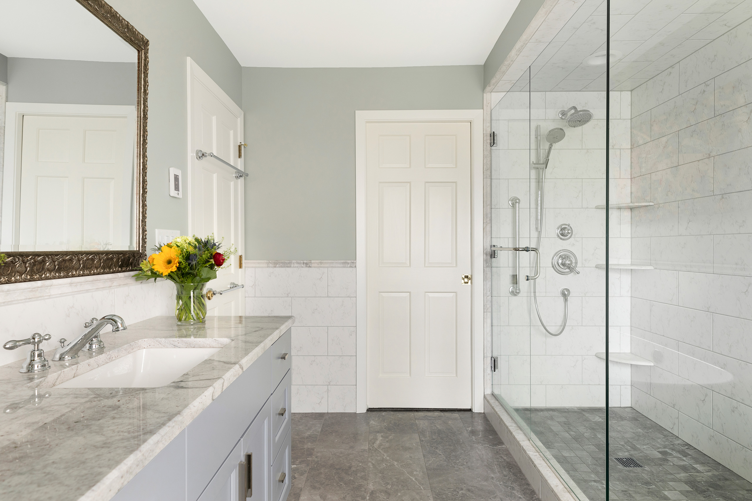 minneapolis bathroom design in shades of gray