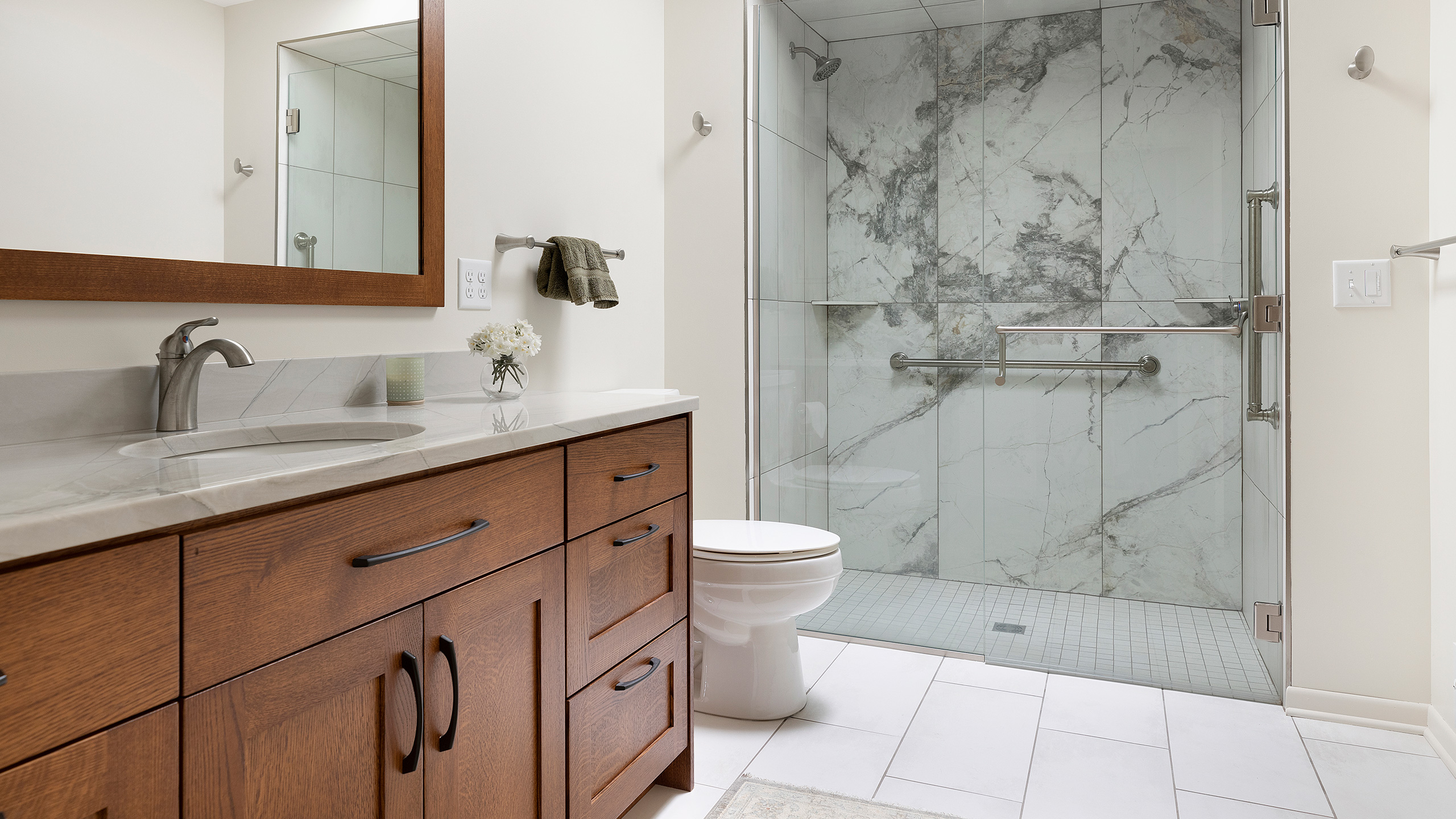 Universal Design Bathroom with AgingInPlace Features St. Paul MN