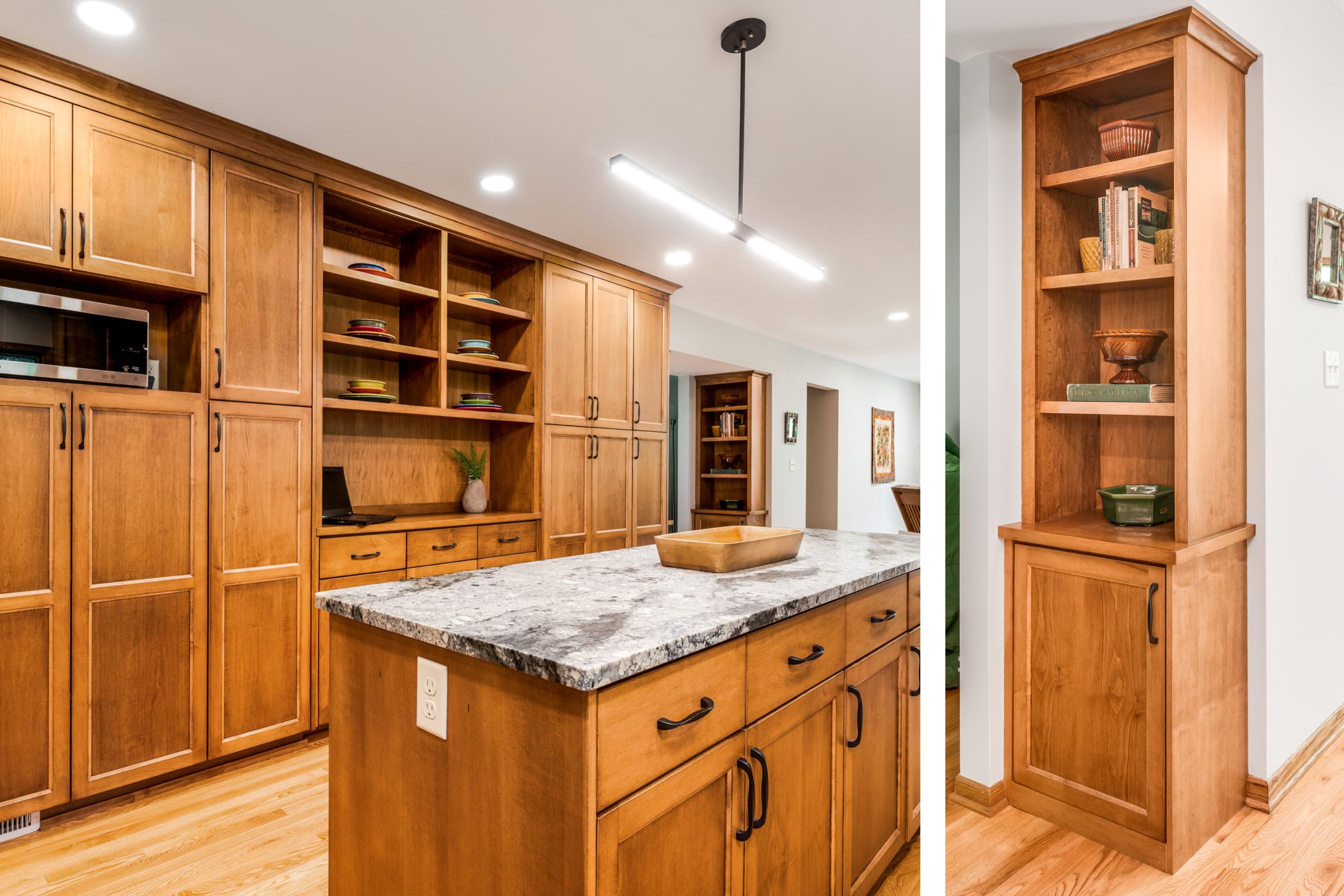 aging in place remodeled kitchen with lots of storage