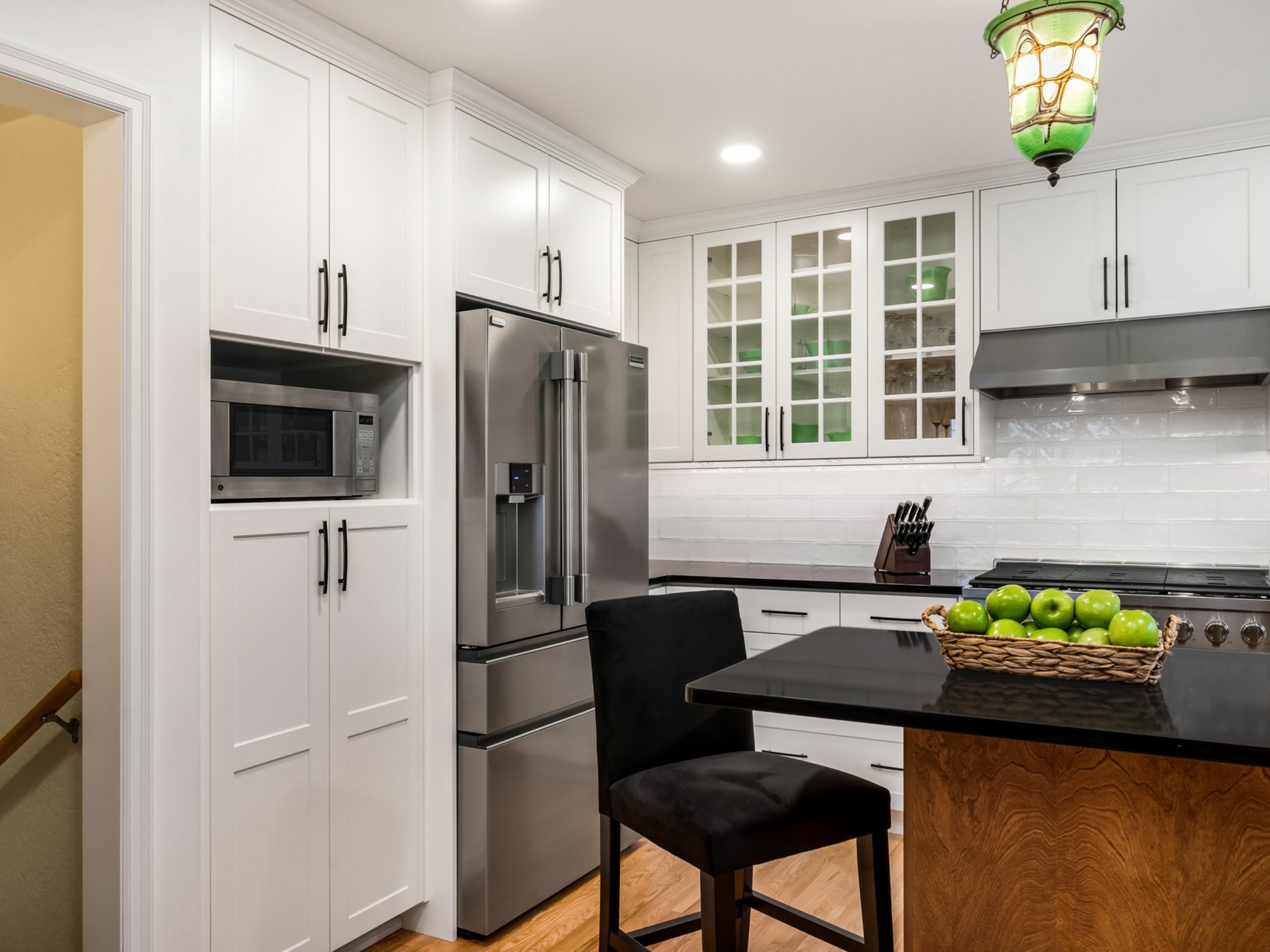 kitchen bump up, cabinets, storage