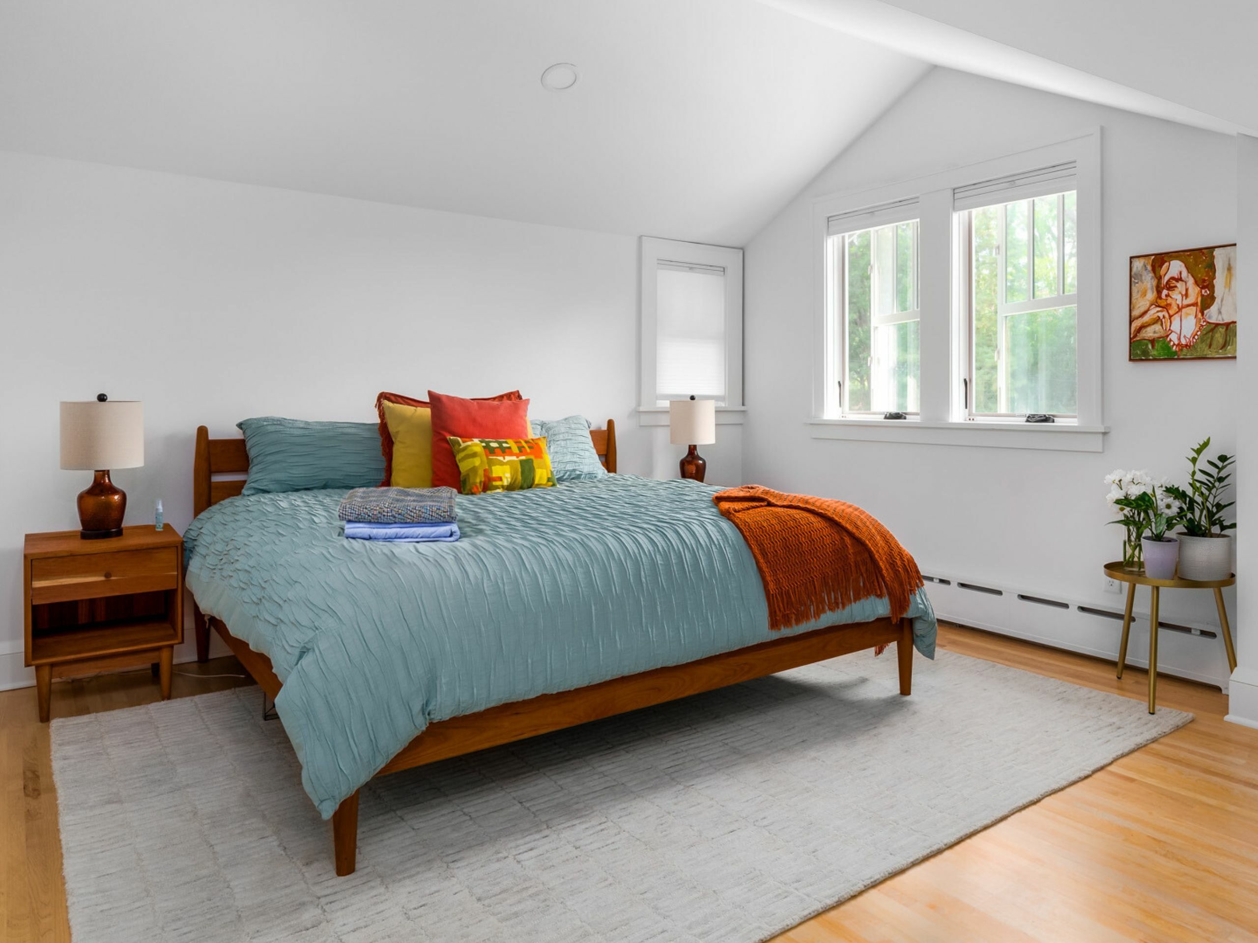 towels on bed for hosting guests